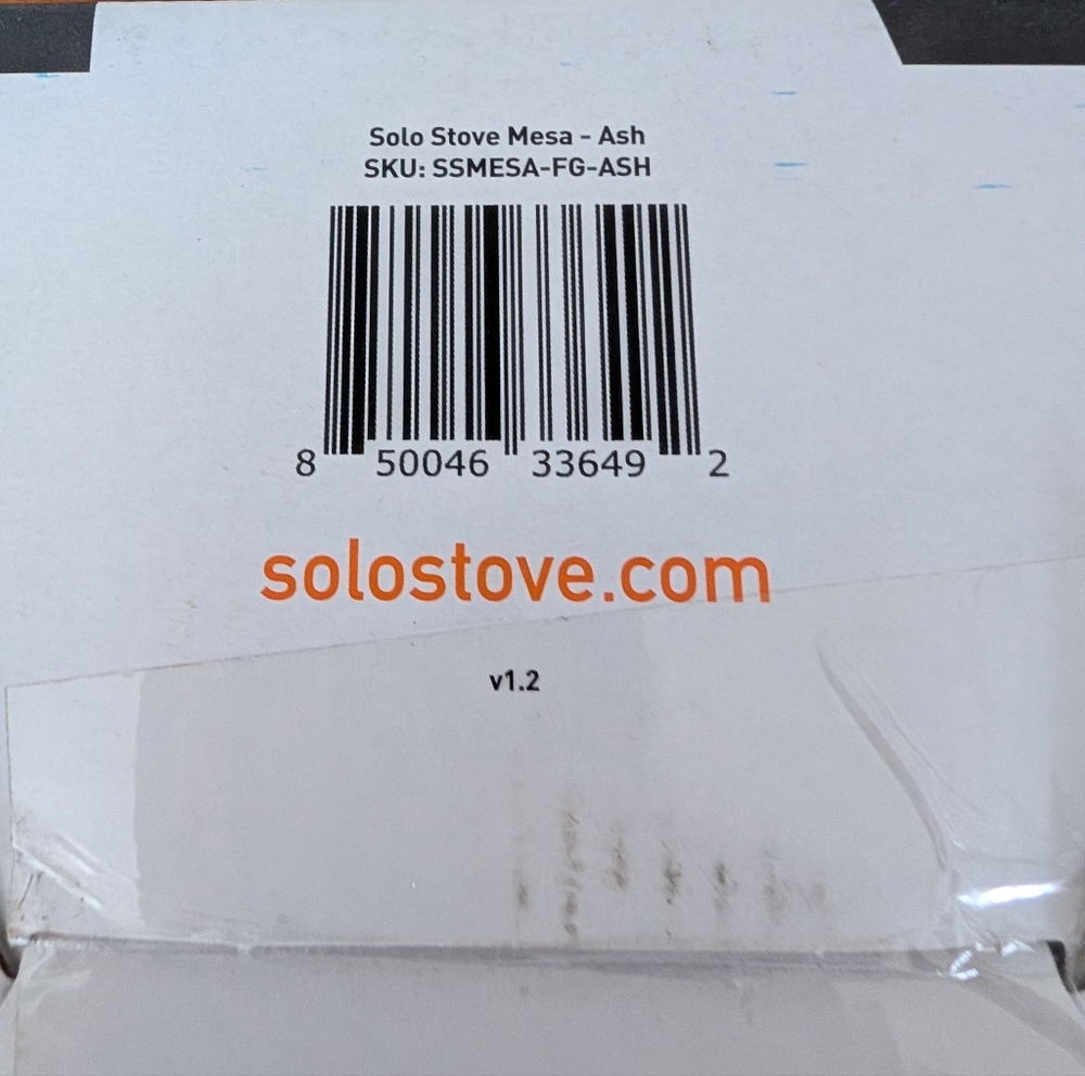 Solo Stove Mesa Ash Tabletop Pit Stainless Steel Outdoor New Open Box - Picture 9 of 9